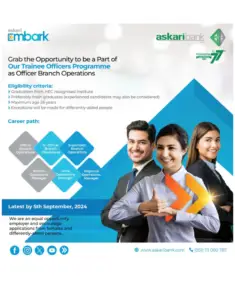 Askari Bank Jobs 2024 (Trainee Program Officer Branch Operations) 